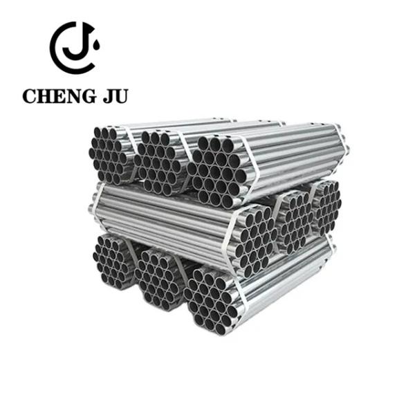 Hot Dip Steel Hollow Pipe 0.8-12.75mm Welded Polished Galvanized Steel Round