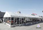 White Alloy Outdoor Aluminum Frame Tent 10X15m 10X20m DIN 4102 B1