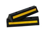 Double Side Yellow Reflector Durable Truck Wheel Stopper