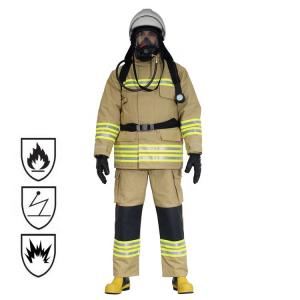 Wholesale Nomex Material Firefighter Suit , Navy Color Waterproof Fireproof Suit from china suppliers