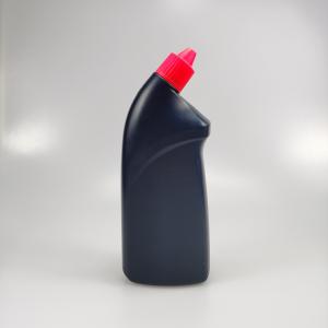 Wholesale 700ml HDPE Toilet Cleaner Bottle for Eco-friendly Toilet bowl Detergent Coating color from china suppliers