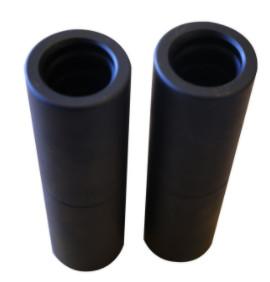 Wholesale Mining Balck T38 Steel Threaded Coupling Sleeve 180mm 2kg from china suppliers