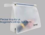 Fashion Travelling Heat-Sealed Clear EVA Cosmetic Bag With Yellow Snap Button