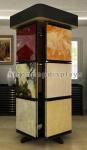 Metal Mosaic Ceramic Tile Displays For Showrooms , 4 Sided Display Stand