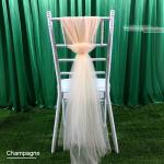 Hotel Celebration Organza Polyester Chair Back Cover