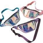 Transparent PVC Bum Bag Fashion Reflective Waist Bags Holographic Laser Fanny