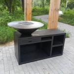 500mm Steel BBQ Grill 170KG Corten Steel Fire Pit BBQ For Camping