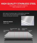 304 Stainless Steel Barn Door and Hardware Kit for Other Tray Material