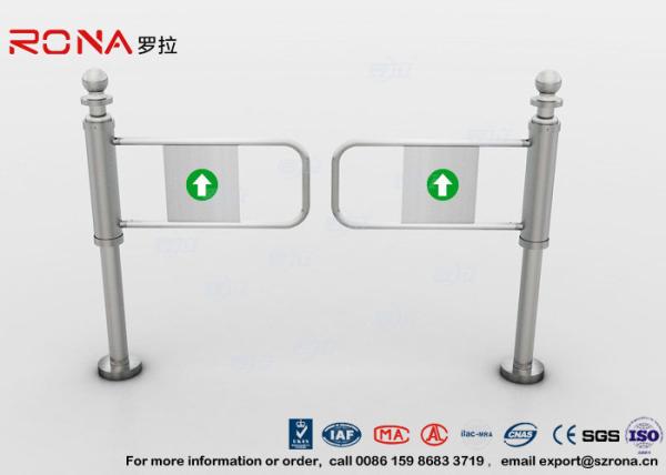 304 Stainless Steel Swing Barrier Gate Intelligent Manual Entry Turnstiles For