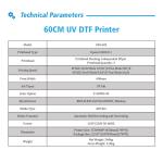 60cm UV Dtf Printer For Sticker Printing Inkjet Printer On Any Materials