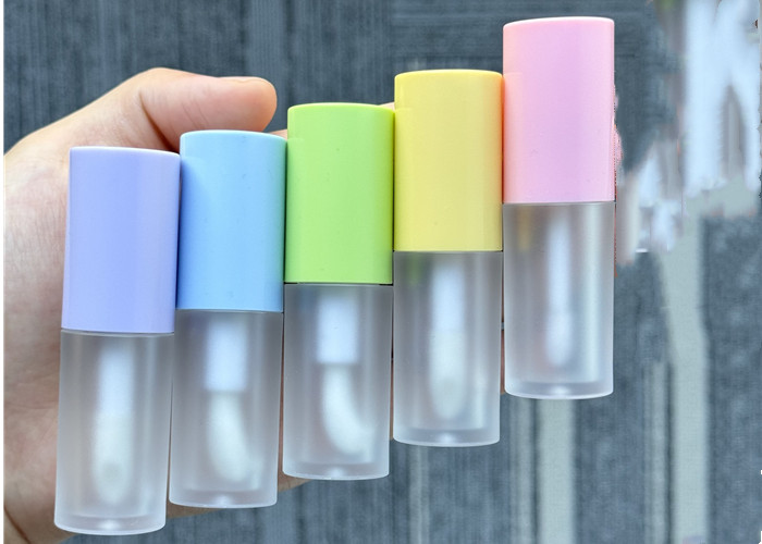 Pink Yellow Clear Blue 4ml Lovely Lip Gloss Tube with Lip Oil Container