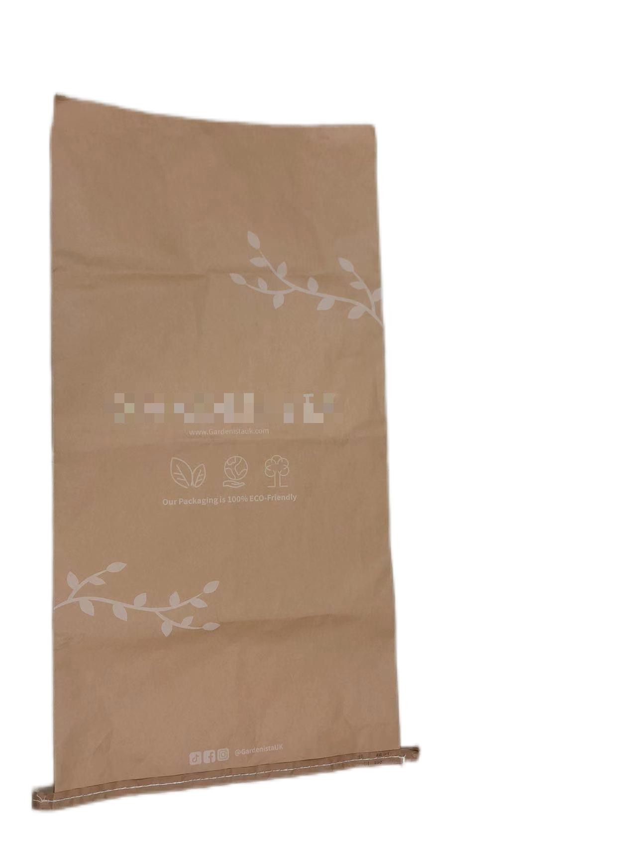 Customized 25 Kg Multi Wall Paper Bags Sewing Sacks