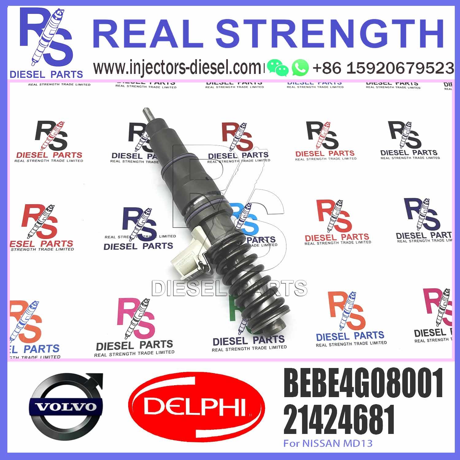 Diesel Fuel Common Rail Injector 21424681 BEBE4G08001 For E3.4 New Technology