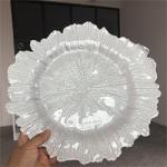 Gold Glass Charger Plate For Wedding Party Table Decoration