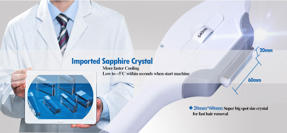 Spa OPT IPL SHR Hair Removal Semiconductor Cooling System