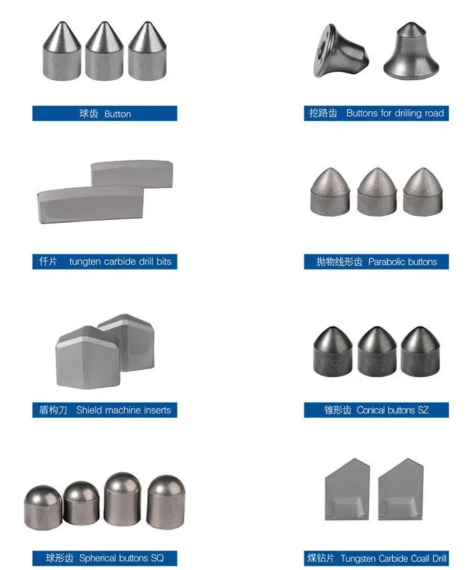 Tungsten carbide drill bit buttons for stone mining tools Rock mine coal drilling well water parts rig from China