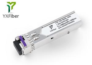 Wholesale 1.25G BIDI 80km 1490nm/1550nm SFP Fiber Optic Transceiver Module from china suppliers