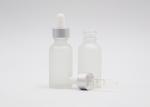 15ml Clear Frosted Perfume Dropper Bottles , Glass Oil Dropper