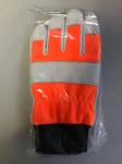 Class 0 cut resistant Leather Chainsaw Gloves / Chainsaw Protective Gloves