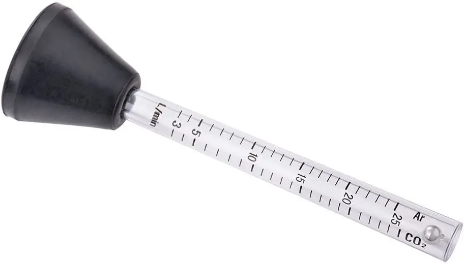 Transparent 25ml Measuring Flowmeter for Mig Tig Welder Welding Suitable gas CO2/Argon