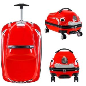 Wholesale High Quality Kids Travel Bags Luggage Car-Shape Hard Shell ABS PC Luggage Suitcase Kids Travelling Bags Trolley Luggage from china suppliers