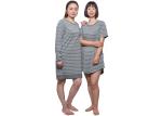 Ladies Comfortable Long Sleeve Stripped Pajamas Nightwear For Woman , Bamboo