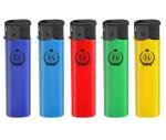 80*23.7*11.18mm Disposable/Refillable Electric Lighter with Nickel/ Black/Gold
