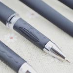 Gel pen,Promotional gel-ink pen with cap,black rubber gel-ink pen,