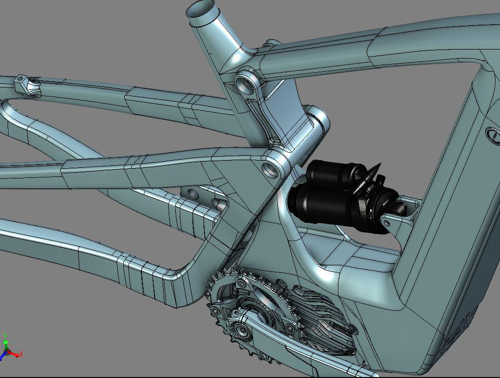 29 Carbon Full Suspension Electric Bike Frame Boost Disc Brake