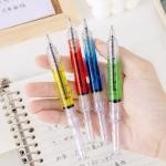 Creative Syringe Style Ballpoint Pen Colorful Oil Filling Plastic Ball Pen
