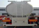 SS 24000L Fuel Tanker Semi Trailer , 2 Axle Fuel Transfer Trailer 24Kl - 27K