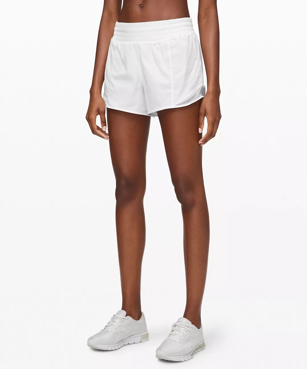 Elastic Waist Band Women'S Running Shorts With Liner