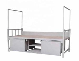 Wholesale School Staff Single Tier 40kg Steel Bunk Beds With Bottom Cabinet from china suppliers