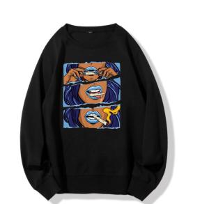 Wholesale O Neck Women Crop Hoddies Blank Oversized Sweatshirts from china suppliers