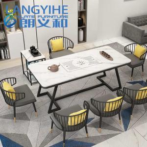 Wholesale 140cm Slate Dining Room Table Modern Italy Minimalist Luxury Metal from china suppliers