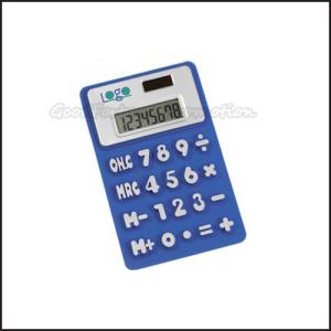 Wholesale Hot Sale Promotional printed logo Soft Eco Silicon Coloured Mini Calculator business gift from china suppliers