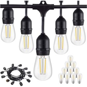 Wholesale 48FT 2W Hanging Vintage Light Bulb S14 Outdoor Bulb String Lights 120V 230V from china suppliers