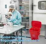 Polypropylene Biohazard Disposal Bags, Warning Label, Sterilization Printed,