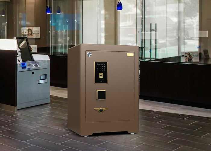 Dual Alarm Solid Steel Commercial Safe Box Bank Grade Biometric Fingerprint Lock 4 open ways