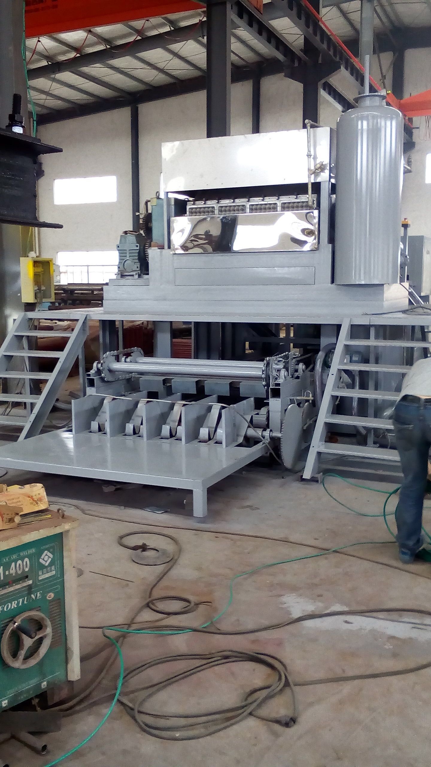 Rotary Paper Egg Tray Making Machine , Heavy Waste Paper Pulp Making Machine