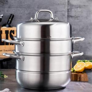 Wholesale New Product 304 Stainless Steel Steamer Pot Soup Set Stainless Steel Cooker Cooking Soup Pot Steamer Pot from china suppliers