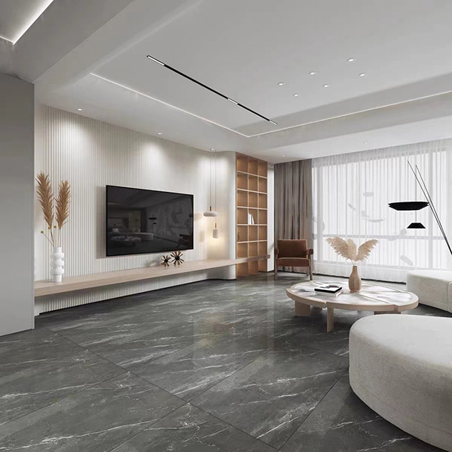 600*1200mm Grey Marble Floor Tiles For Bathroom Floor And Wall Tiles