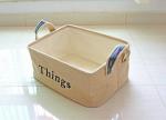 Waterproof Jute Collapsible Foldable Laundry Basket washing basket