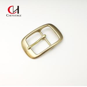Wholesale Copper Color Cowhide Belt Buckle 75mm Length Laser Logo from china suppliers