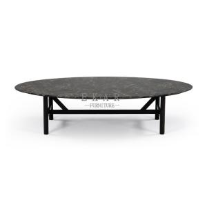 Wholesale Wooden Frame Oval Modern Design Marble Top Coffee Table from china suppliers