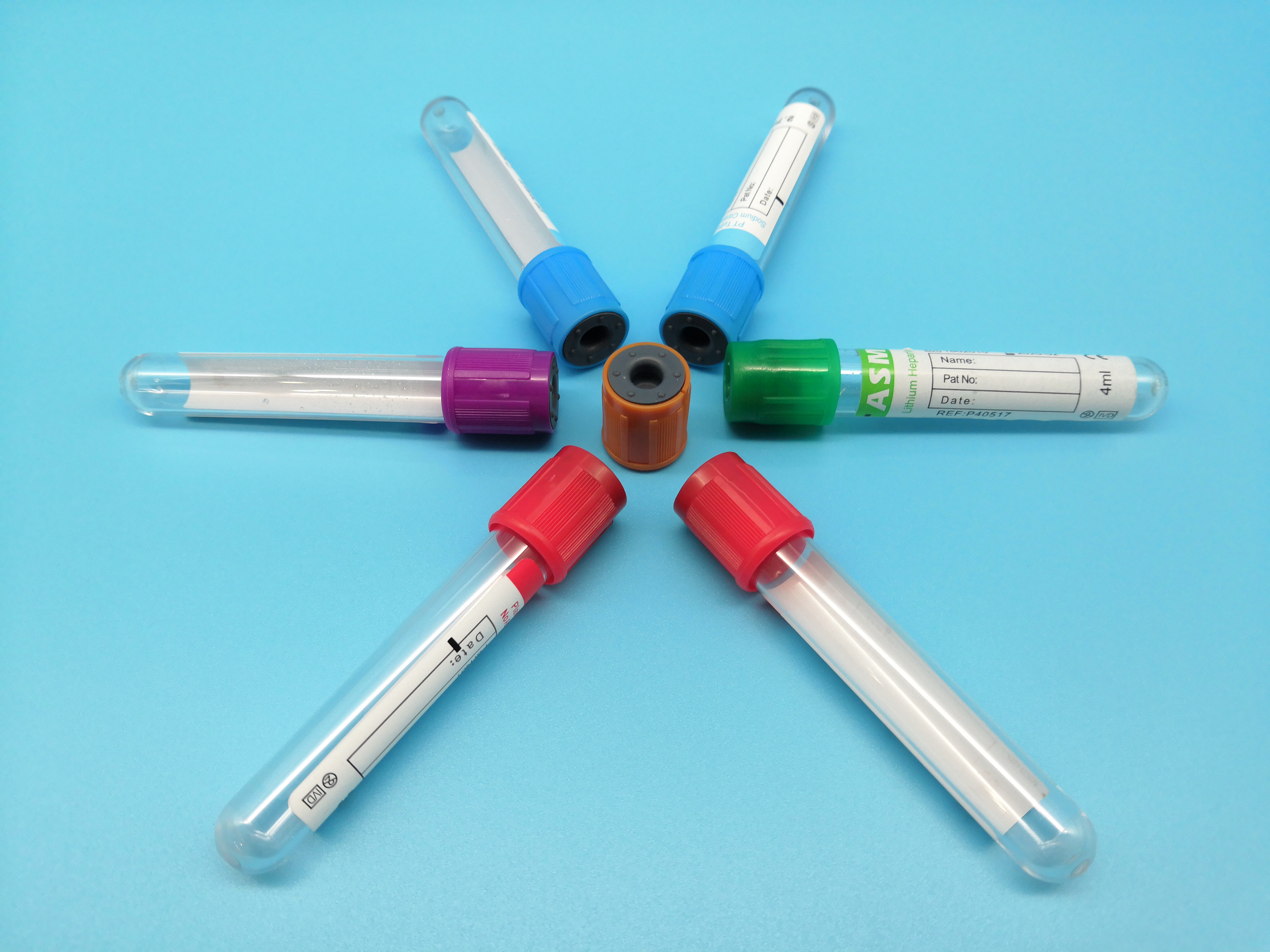 Coagulant 10ml Blood Collection Tube Purple 10 Ml Edta Tubes