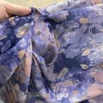 100 Viscose Printed Floral Designed Rayon Silk Feeling Fabric For Suit Women