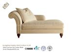 Leisure Fabric Indoor Chaise Lounge Chair With Hardwood Frame / Fabric