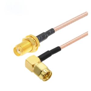 Wholesale Right Angle SMA Male TO Female Cable RF Antenna Extension RG316 Coaxial Cable from china suppliers