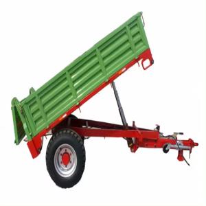 Wholesale High Quality Farm Tractor Trailer Two Wheeled Three Point Trailer Agricultural Tractor Hydraulic Tipping Trailer from china suppliers